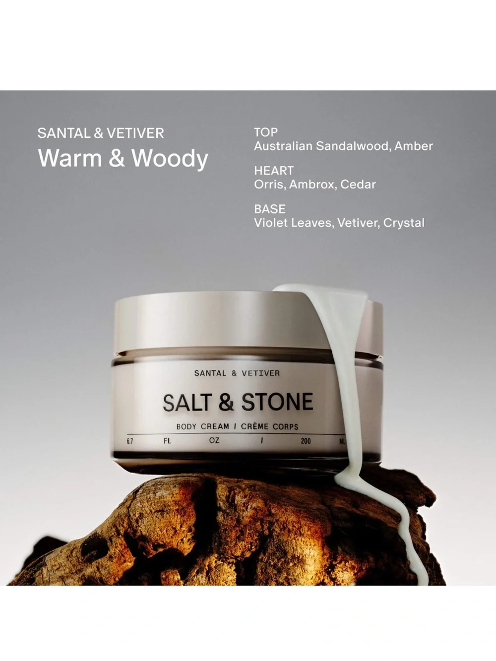 Salt & Stone Santal & Vetiver Body Cream
